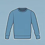 long-sleeve blue-grey crewneck sweater image